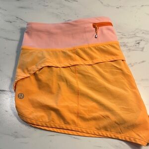 lululemon athletica Pink and Orange Women Shorts